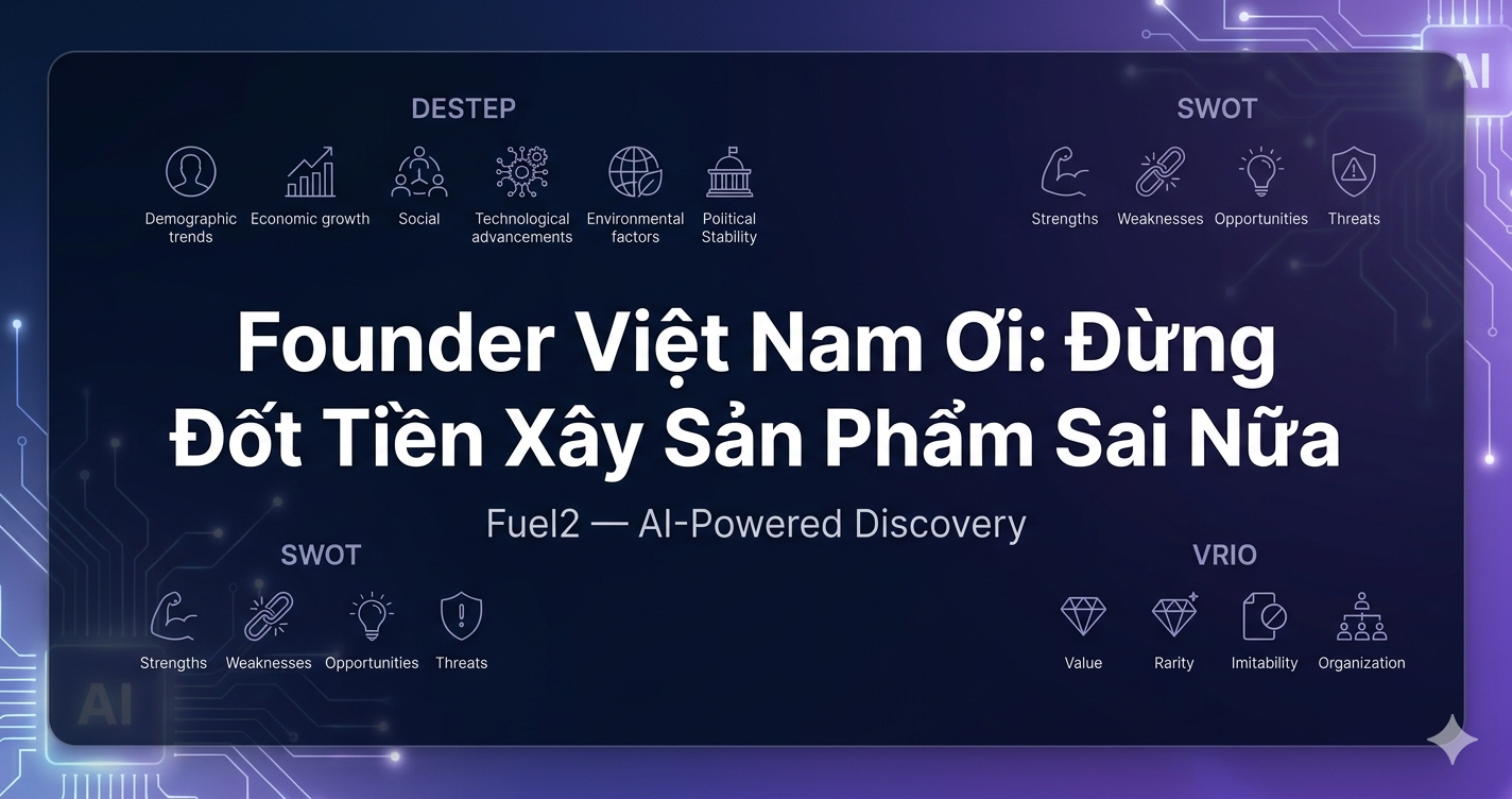 Fuel2 — AI phân tích thị trường cho founder Việt Nam
